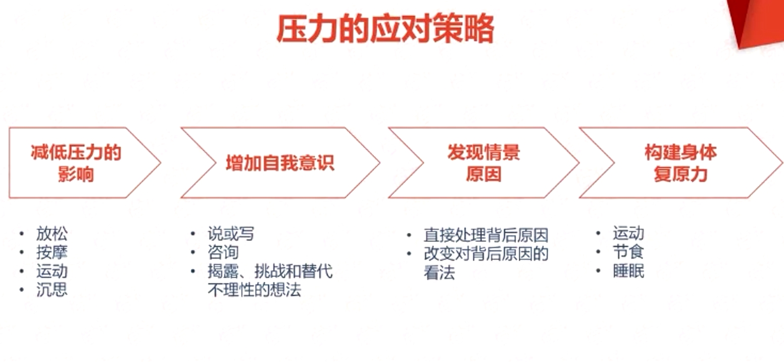 壓力的應(yīng)對策略